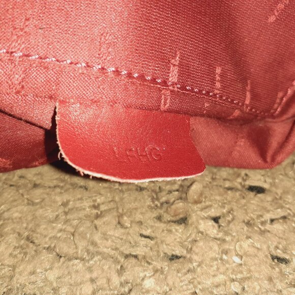 Vintage LANCEL PARIS 1876-Messenger Bag-Chevron-Grey/Green Leather/Shoulder-EX - Picture 12 of 12